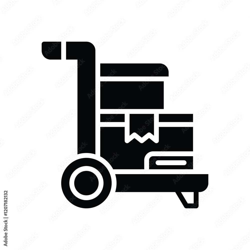 trolley icon. vector glyh icon for your website, mobile, presentation, and logo design. trolley icon. vector glyh icon for your website, mobile, presentation, and logo design.
