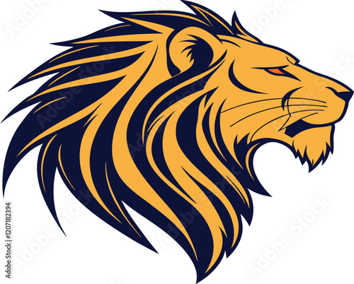 Wallpaper Mural lion head silhouette vector design Torontodigital.ca