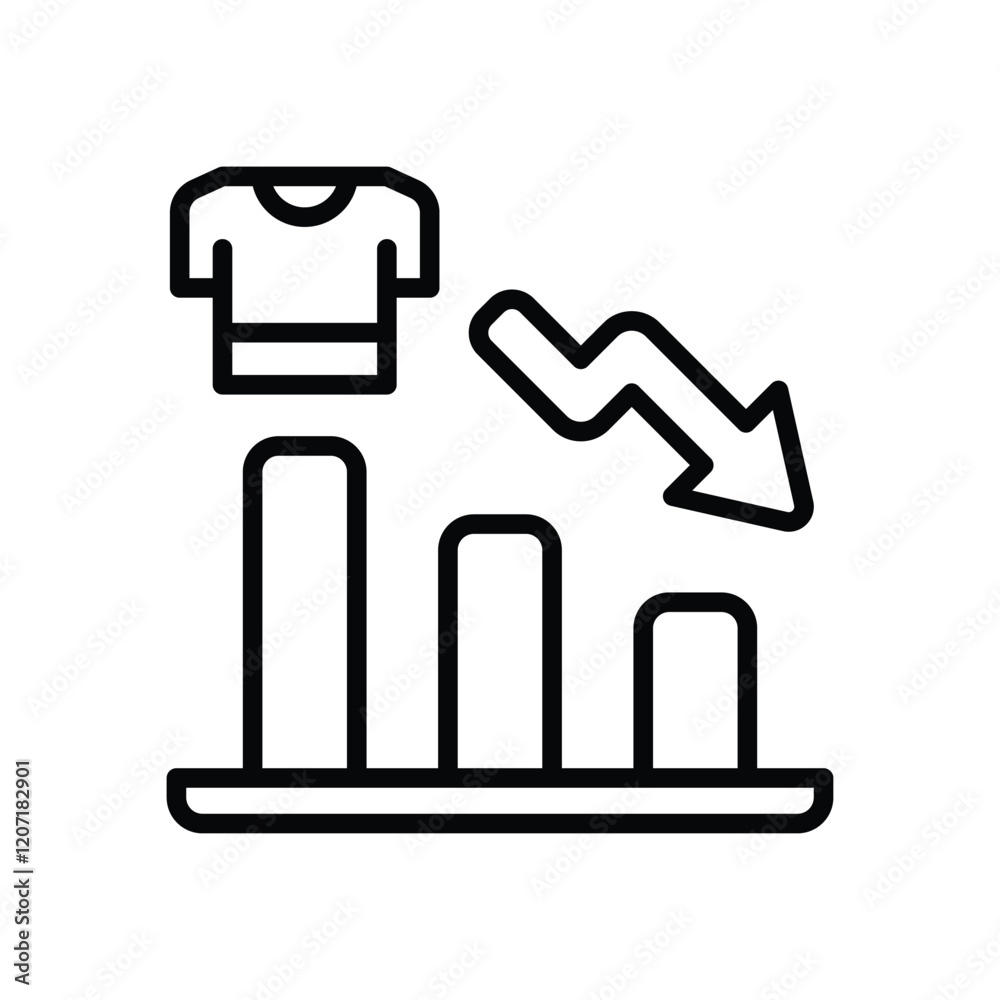 loss icon. vector line icon for your website, mobile, presentation, and logo design. loss icon. vector line icon for your website, mobile, presentation, and logo design.