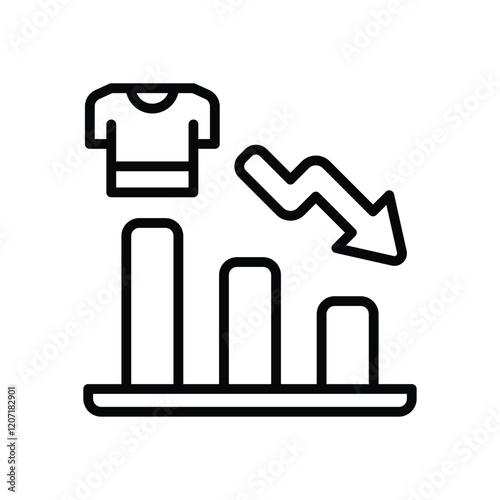 loss icon. vector line icon for your website, mobile, presentation, and logo design.