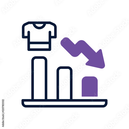 loss icon. vector dual tone icon for your website, mobile, presentation, and logo design.