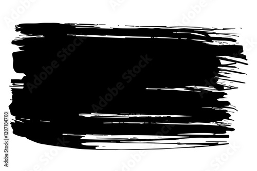Abstract vector watercolor paint. Isolated grunge element for paper design. Ink paint brush stains or spots on white background
