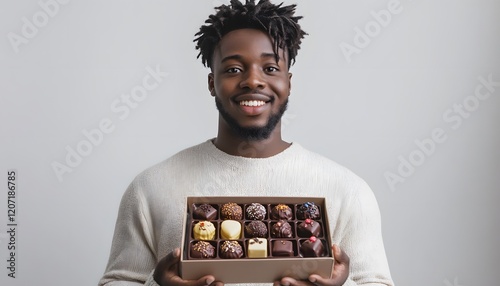 Sweet Moments. Sharing a Box of Chocolates with Charm photo