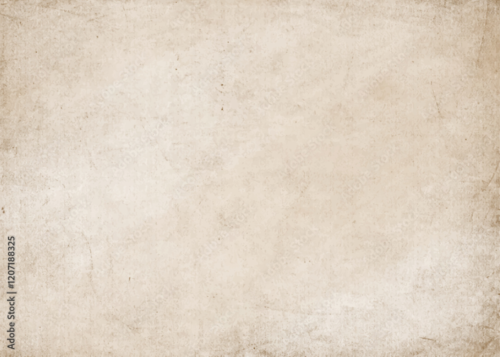 Background texture of old vintage worn paper. Antique dirty parchment
