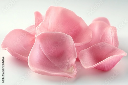 Delicate Pink Rose Petals Soft Light Background Beauty