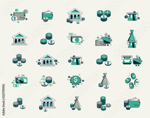 Money and finance vector de...