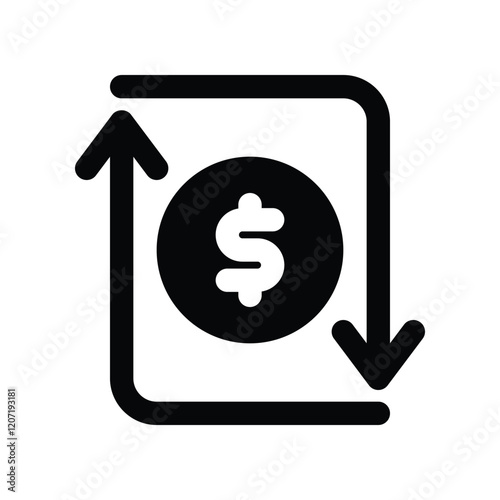 transfer solid icon. vector icon for your website, mobile, presentation, and logo design.