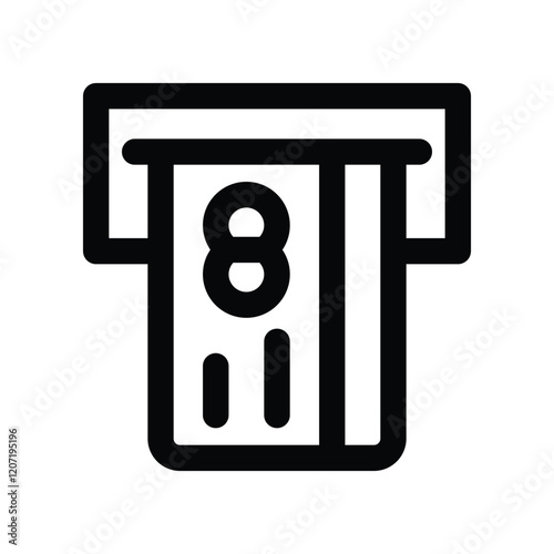 atm line icon. vector icon for your website, mobile, presentation, and logo design.