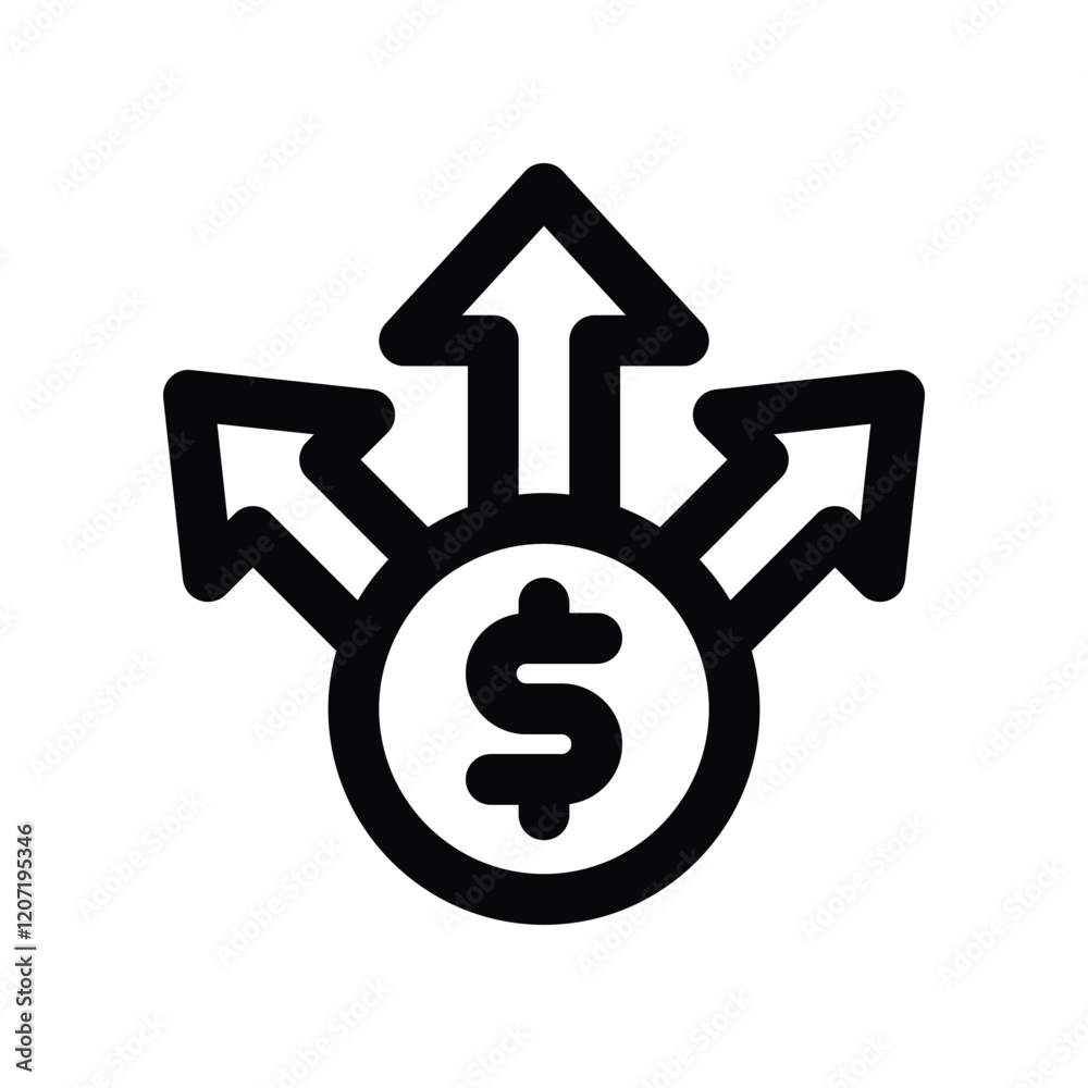 expense line icon. vector icon for your website, mobile, presentation, and logo design. expense line icon. vector icon for your website, mobile, presentation, and logo design.