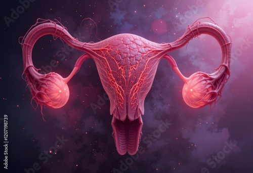 Uterus, female reproductive system, woman health.