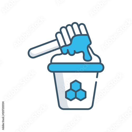 Honey Sweet syrup vector icon
