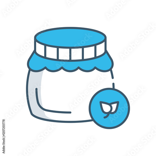 Organic Honey vector icon