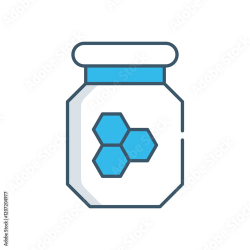 Buckwheat Honey vector icon
