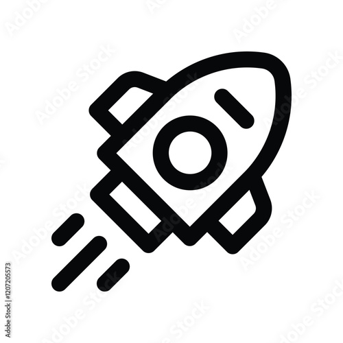 launch line icon. vector icon for your website, mobile, presentation, and logo design.