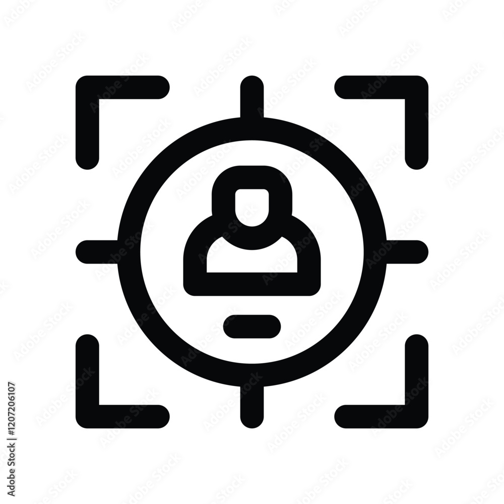 target line icon. vector icon for your website, mobile, presentation, and logo design. target line icon. vector icon for your website, mobile, presentation, and logo design.