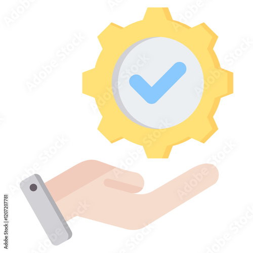 Verifiable Flat Icon photo