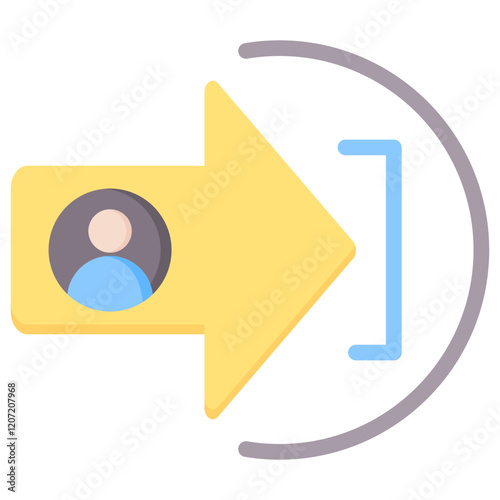 Login Session Flat Icon