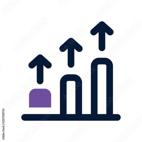 progress dual tone icon. vector icon for your website, mobile, presentation, and logo design.