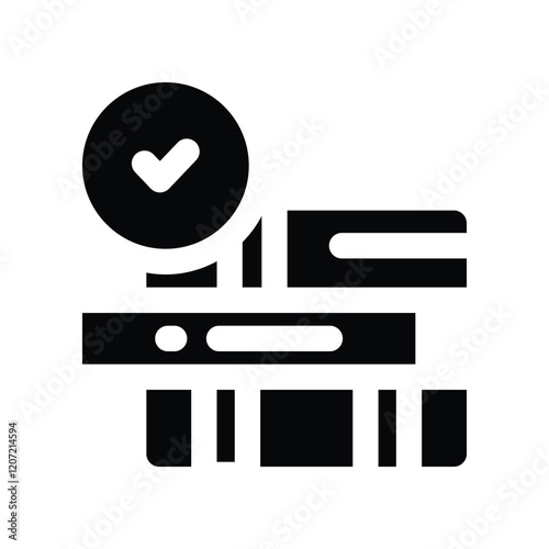 book icon. vector glyph icon for your website, mobile, presentation, and logo design.