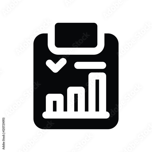 evaluation icon. vector glyph icon for your website, mobile, presentation, and logo design.