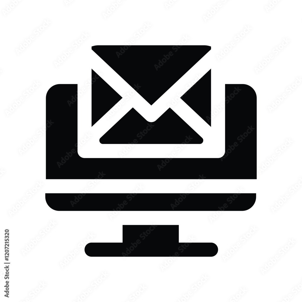email icon. vector glyph icon for your website, mobile, presentation, and logo design. email icon. vector glyph icon for your website, mobile, presentation, and logo design.