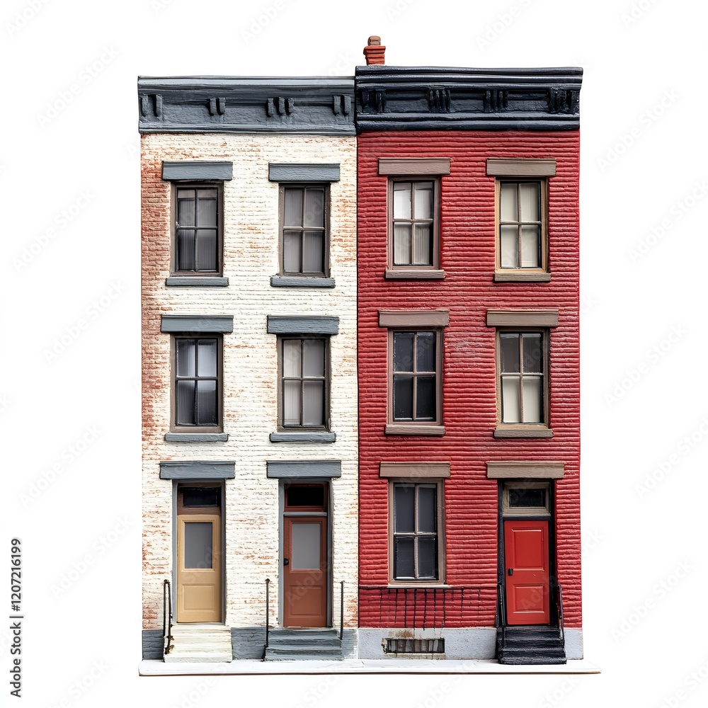 Fototapeta premium A historic row house in the Inner Harbor,