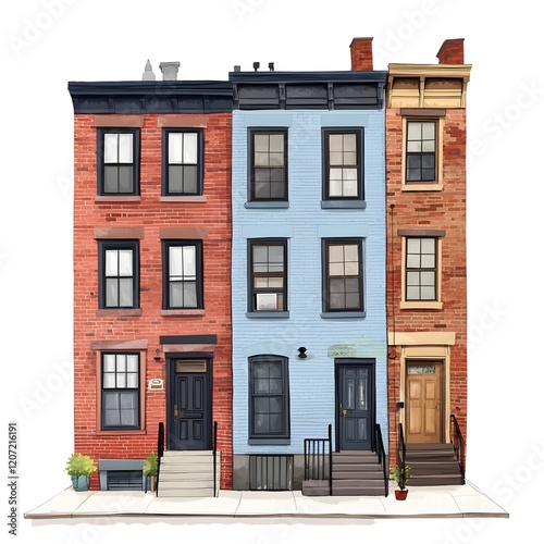 A historic row house in the Inner Harbor,