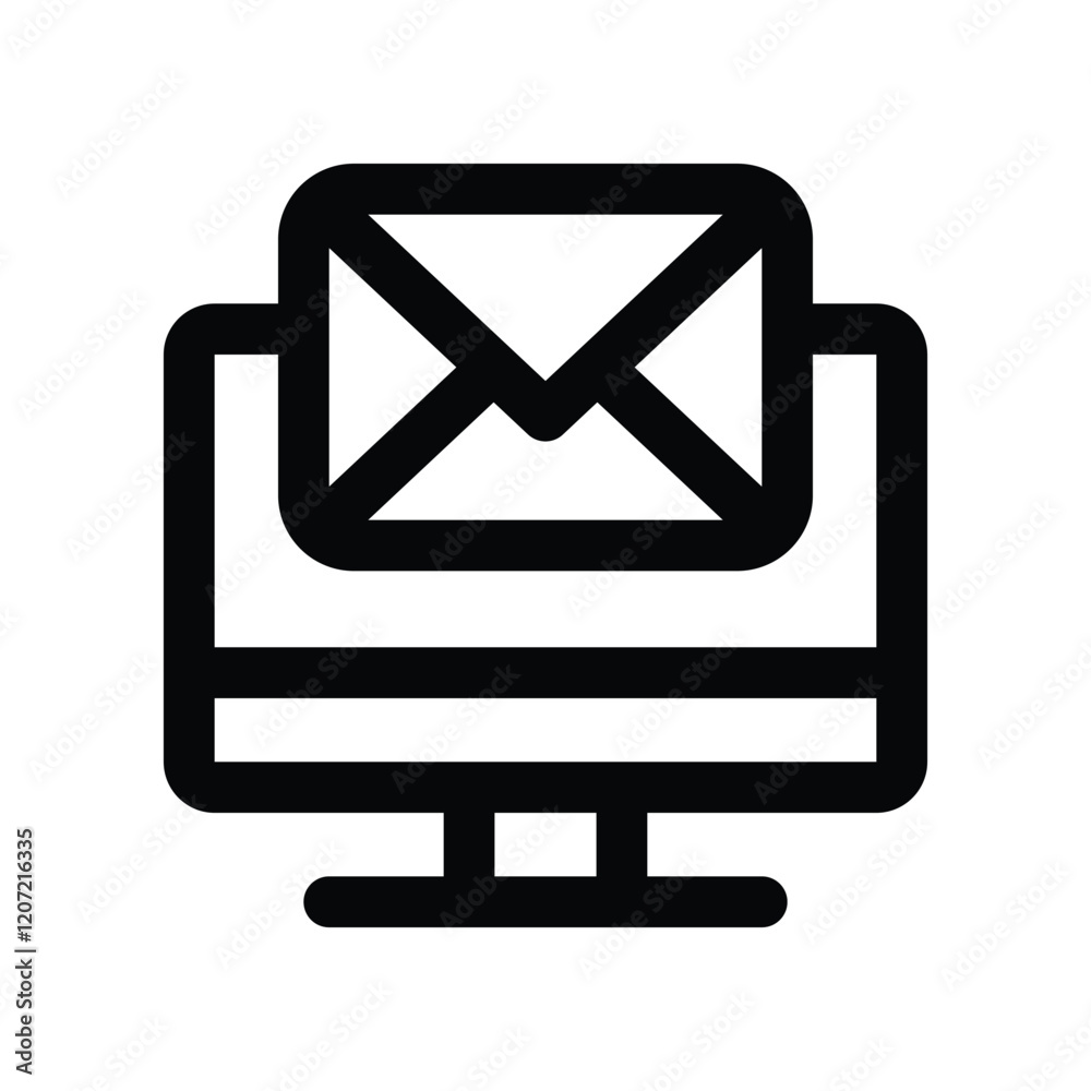 email icon. vector line icon for your website, mobile, presentation, and logo design. email icon. vector line icon for your website, mobile, presentation, and logo design.