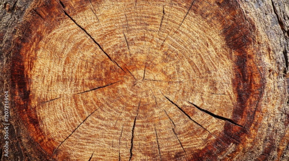 Naklejka premium Detailed close-up of rough oak tree trunk texture showcasing intricate patterns and natural weathering suitable for design projects