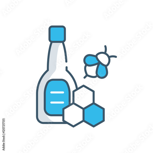 Honey Liqueur vector icon