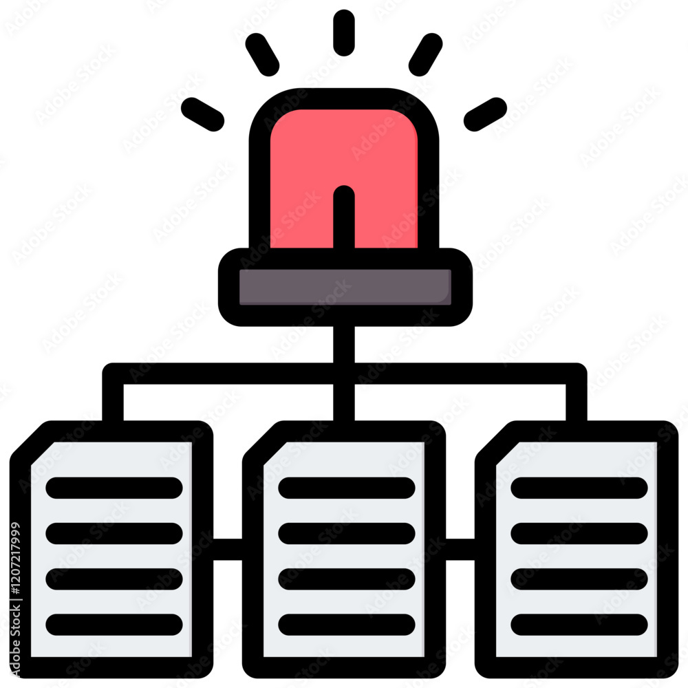 Incident Management Outline Color Icon Incident Management Outline Color Icon