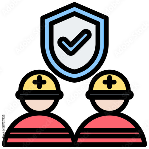 Rescue Team Outline Color Icon