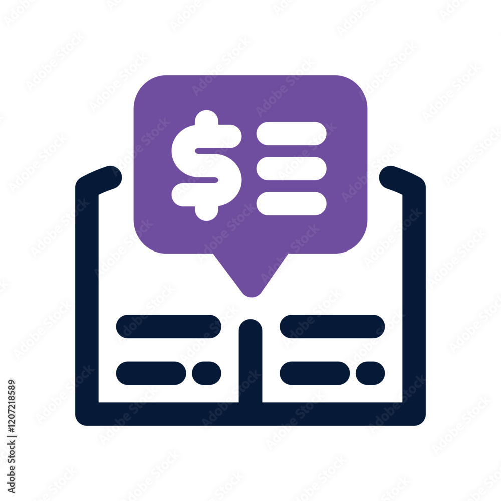 financial book icon. vector dual tone icon for your website, mobile, presentation, and logo design. financial book icon. vector dual tone icon for your website, mobile, presentation, and logo design.