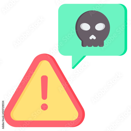 Hazard Information Flat Icon