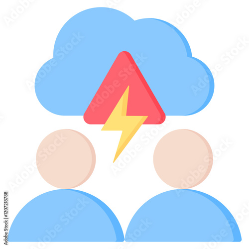 Crisis Communication Flat Icon