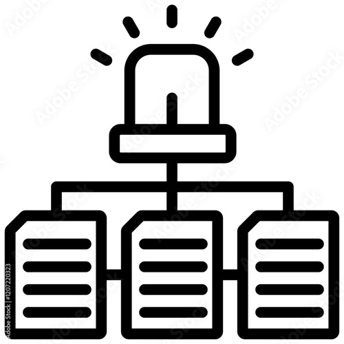 Incident Management Outline Icon