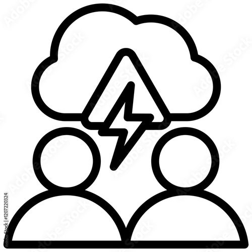Crisis Communication Outline Icon