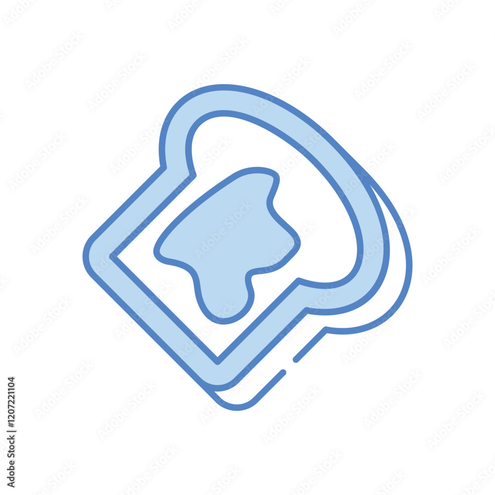 Honey Bread vector icon Honey Bread vector icon