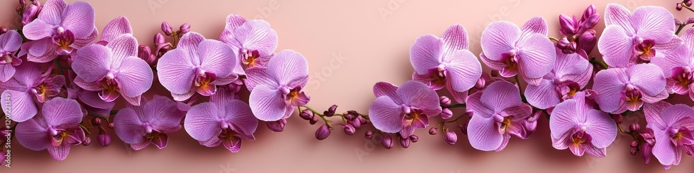 Elegant Pink Orchids Blossom in a Serene Arrangement Elegant Pink Orchids Blossom in a Serene Arrangement