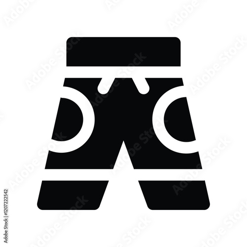 short pant solid icon. vector icon for your website, mobile, presentation, and logo design.