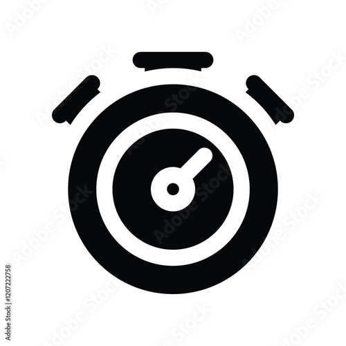 stopwatch solid icon. vector icon for your website, mobile, presentation, and logo design.