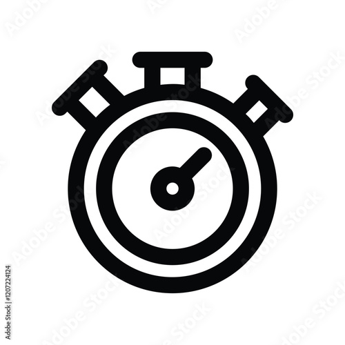 stopwatch line icon. vector icon for your website, mobile, presentation, and logo design.