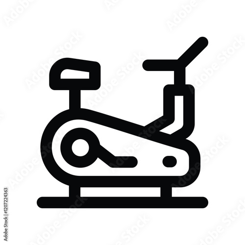stationary bike line icon. vector icon for your website, mobile, presentation, and logo design.