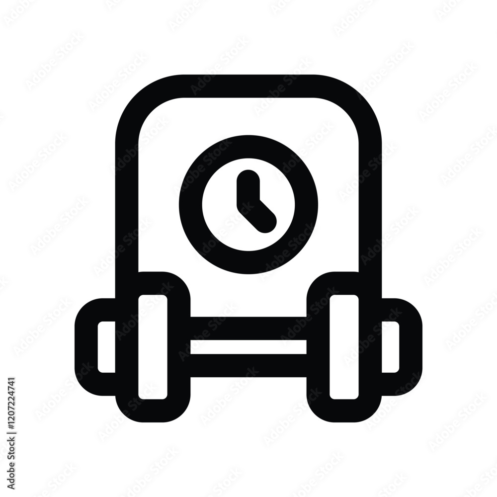 exercise time line icon. vector icon for your website, mobile, presentation, and logo design.