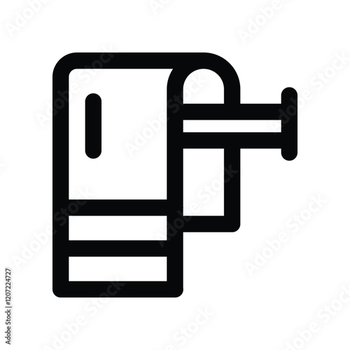 towel rack line icon. vector icon for your website, mobile, presentation, and logo design.