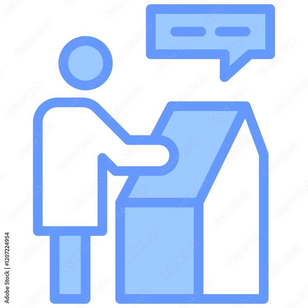 Self Service Blue Icon Self Service Blue Icon
