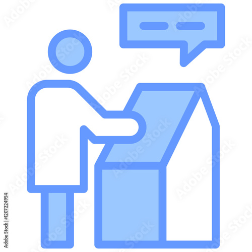 Self Service Blue Icon