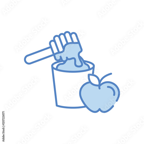 Organic healthy nectar vector icon