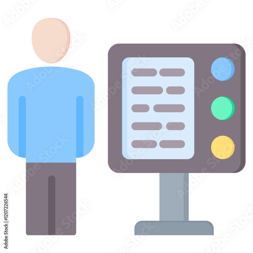 Kiosk Flat Icon