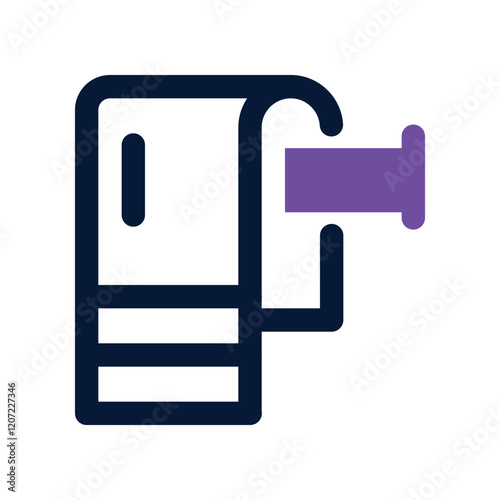towel rack dual tone icon. vector icon for your website, mobile, presentation, and logo design.